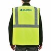 Global Industrial Class 2 Hi-Vis Safety Vest w/ Global Logo, 2 Reflective Strips, Lime, L/XL 695308GL